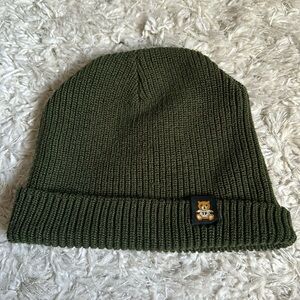 Teddy Fresh Olive Green Beanie